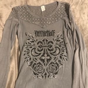Affliction Long Sleeve Top